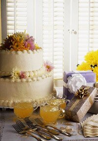 большой свадебный торт