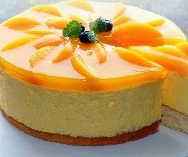 Торт-суфле персиковый